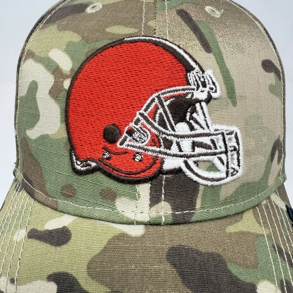 47 Brand NFL Cleveland Browns Myers MVP Hat Camo Adjustable‎ Strap Back Hat Cap